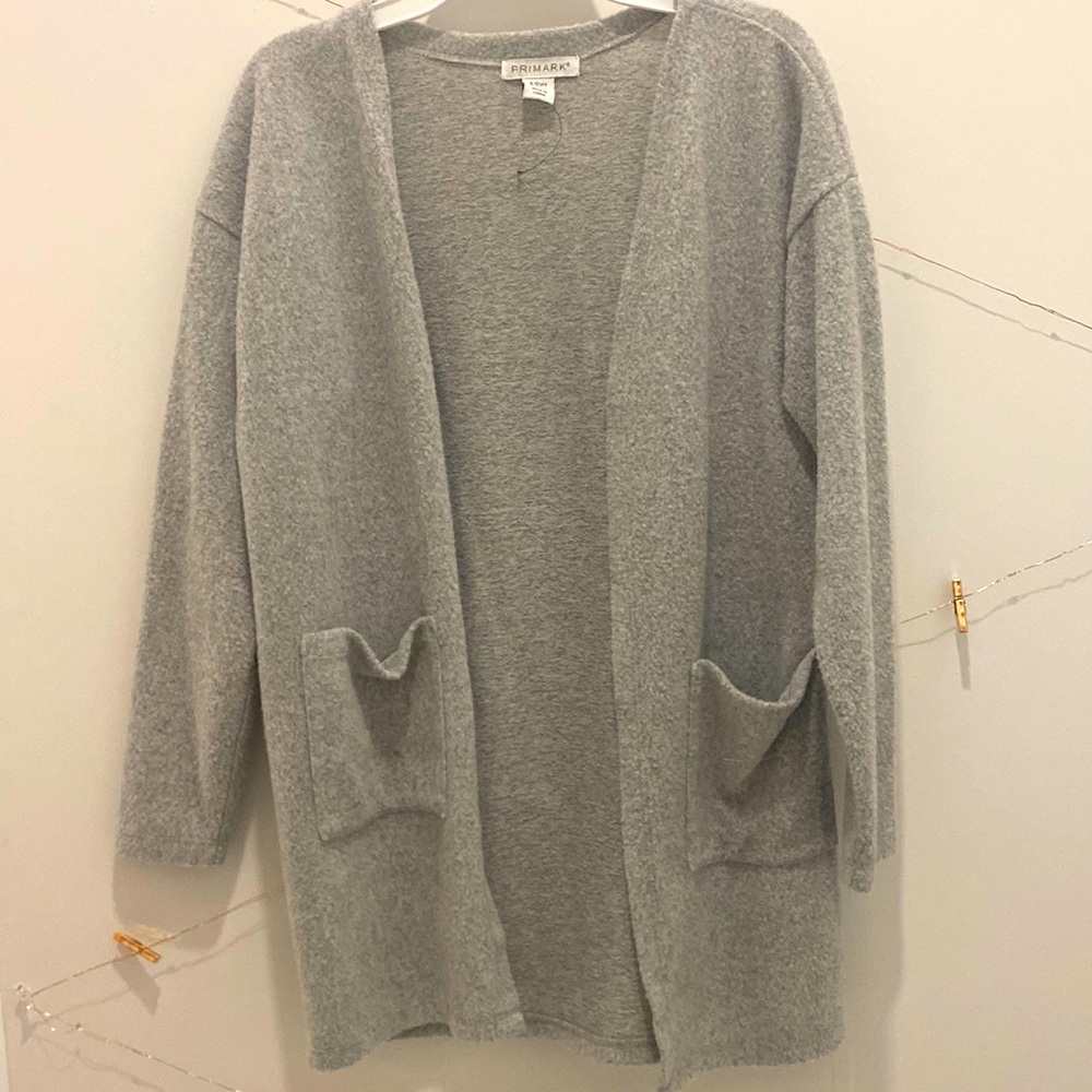 Girls Grey Primark cardigan sweater